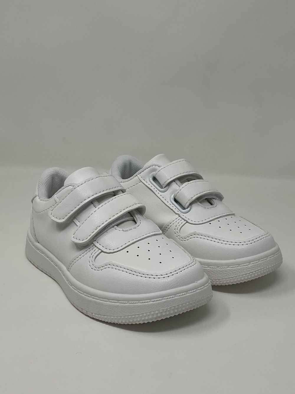 Kids White Velcro sneakers
